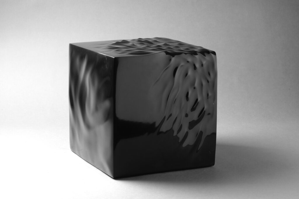 Cubo, marmo Nero Belgio, Anno 2007, 30x30x30