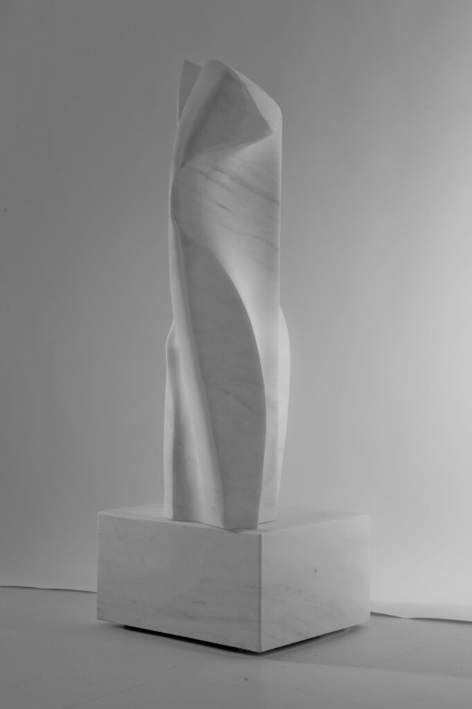 Madame, marmo Lasa Fior di Melo, anno 2008, 80x35x170